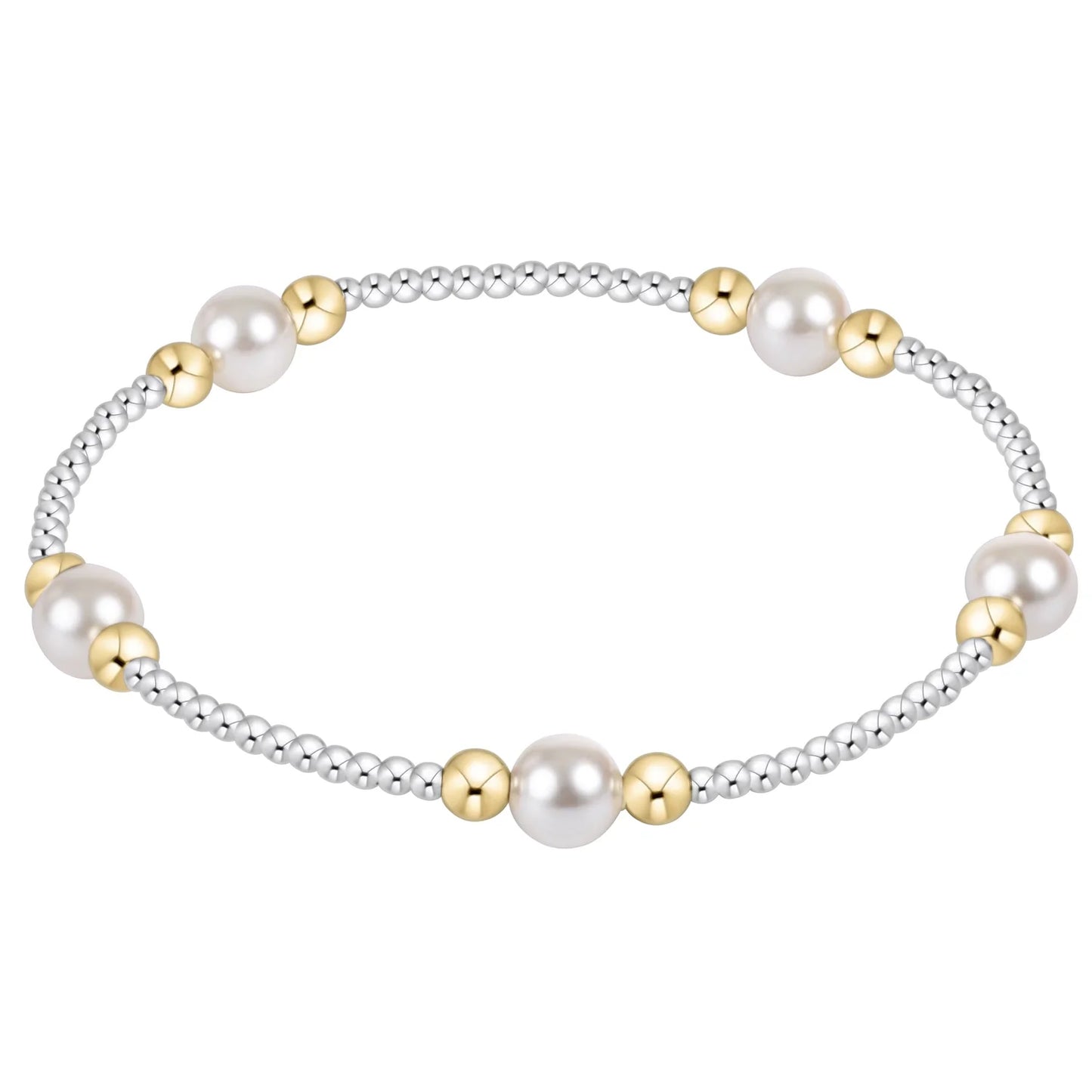 Purpose Pearl 6mm Mixed Metal Bracelet
