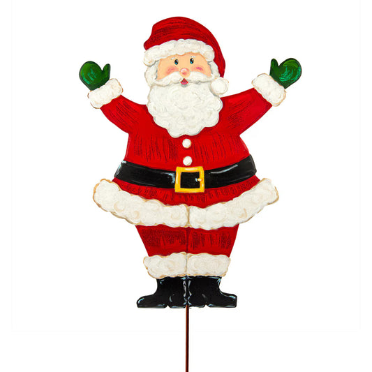 Joyful Santa Stake