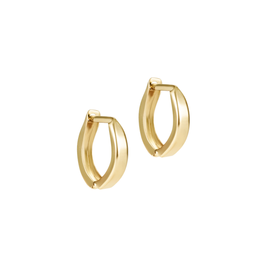 Gold 0.5" Huggie Hoop