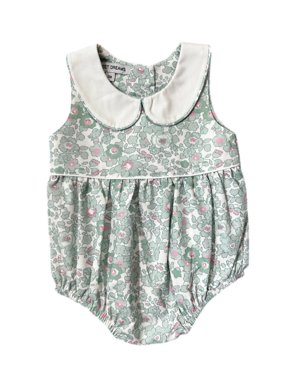 Marie Teal Green Floral Bubble