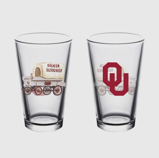 Oklahoma Mascot Pint Glass