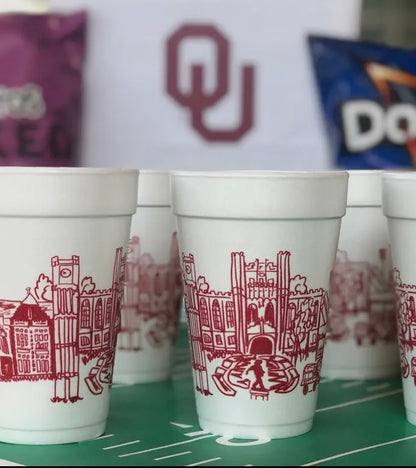 Ou Skyline Foam Cup