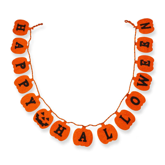 Happy Halloween Wool Felt Garland