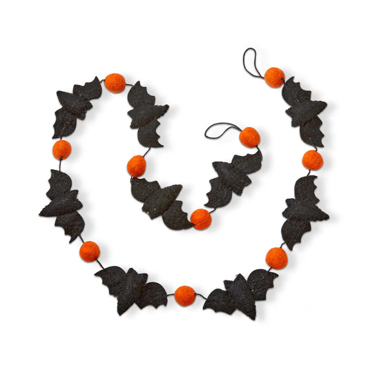 Bat Wool Felt Garland