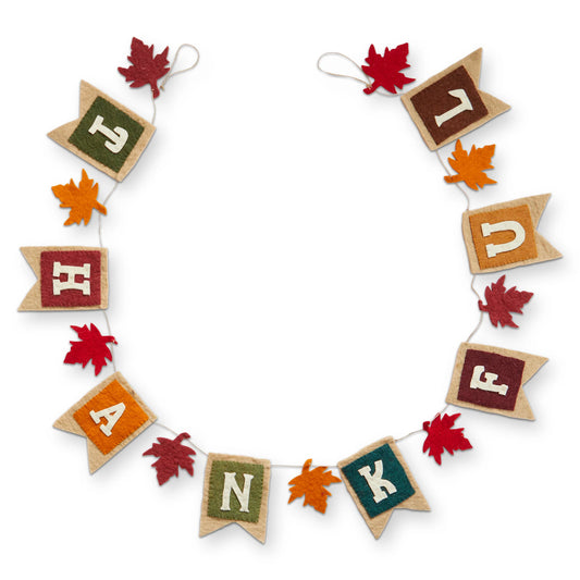 Thankful Wool Felt Garland