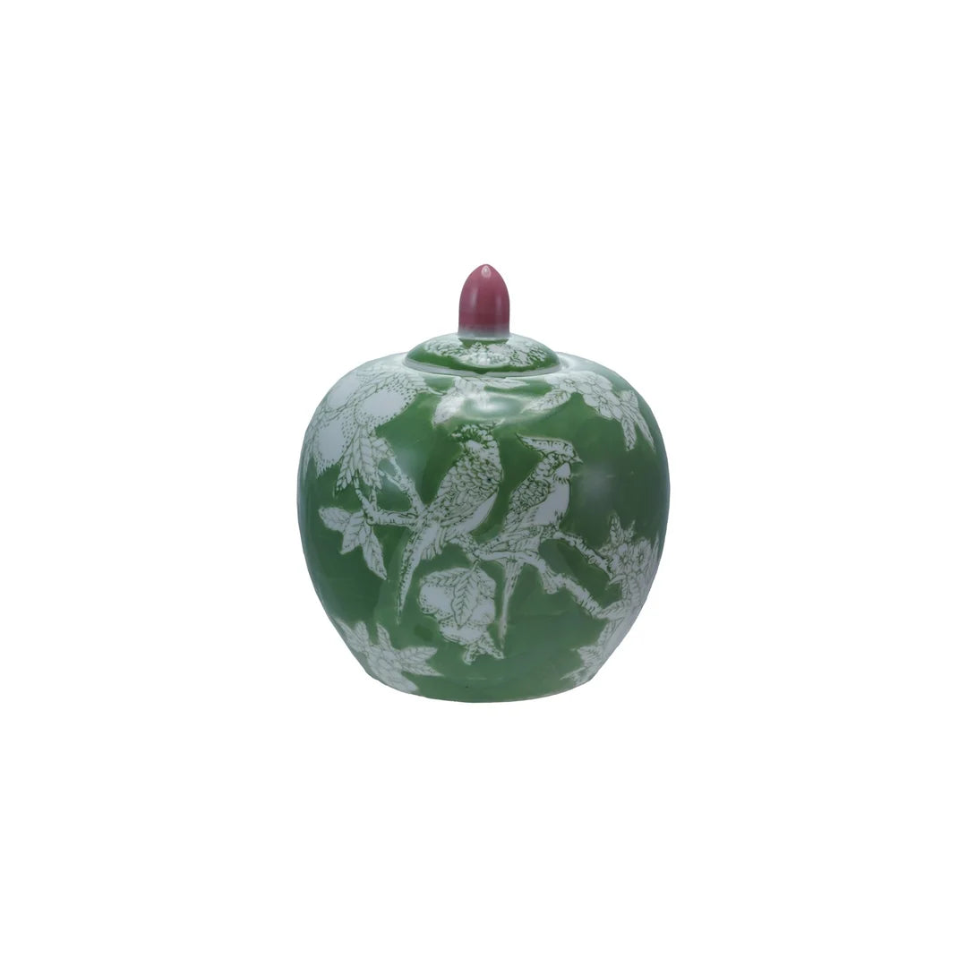 Pink/Green Ginger Jar
