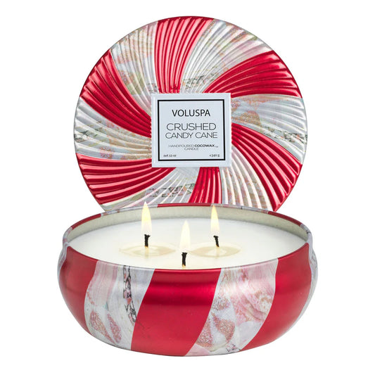 Crushed Candy Cane 3 Wick