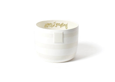 White Stripe Mini Bowl