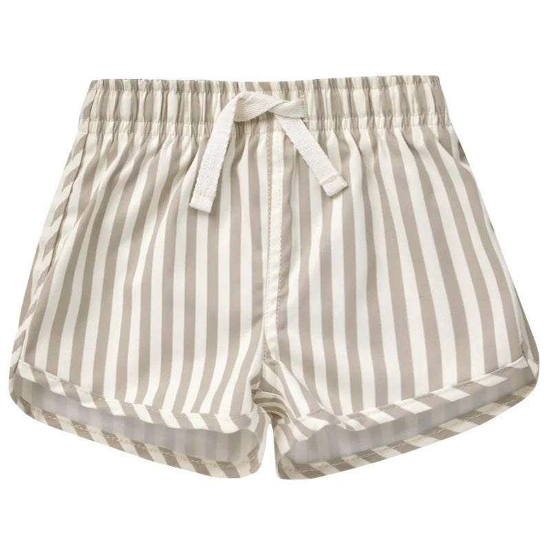 Ash Stripe Boys Swim Suit