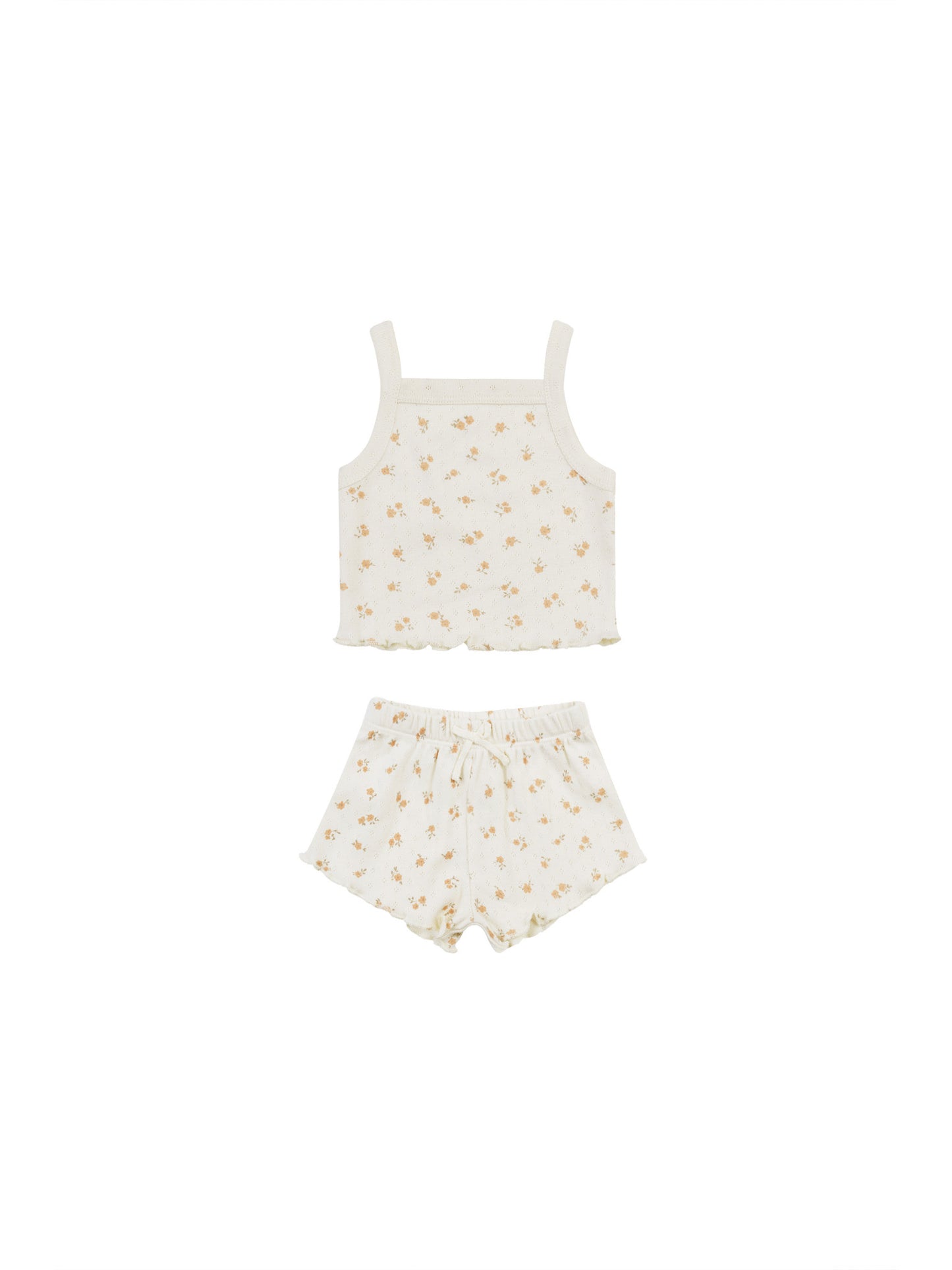 Ditsy Melon Pointelle Tank/Short set