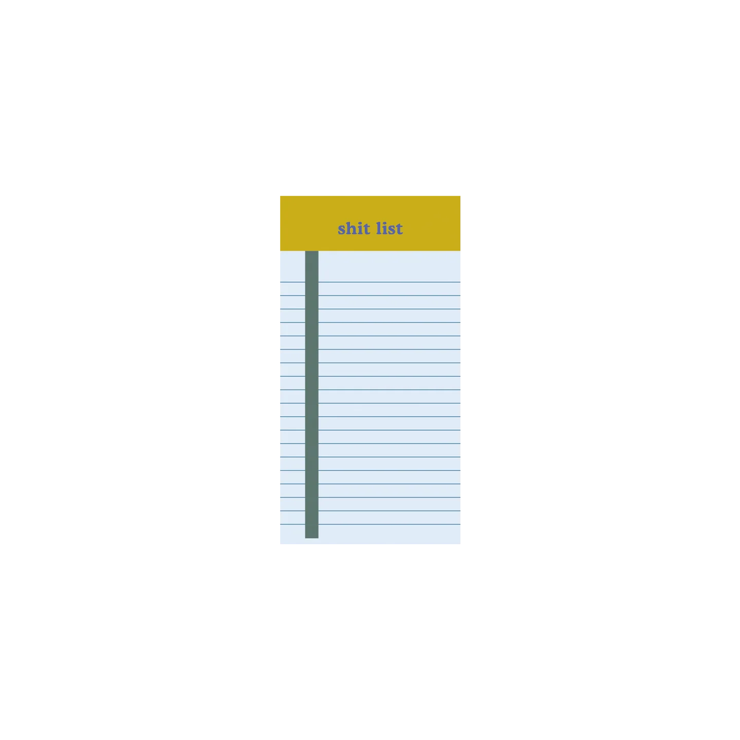 Shit List Extra Small Notepad