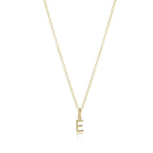 16" Respect Gold Charm Necklace