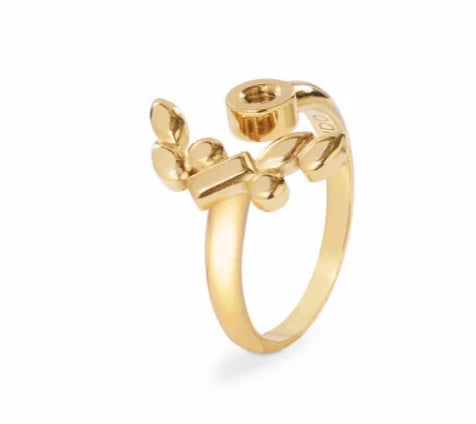 Qudo Florale Gold Ring