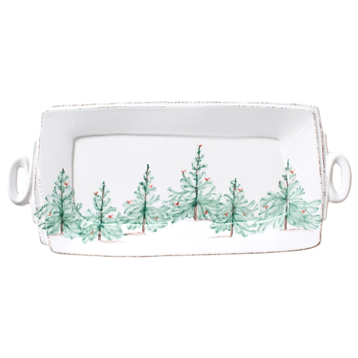 Lastra Holiday Handle Rect Platter