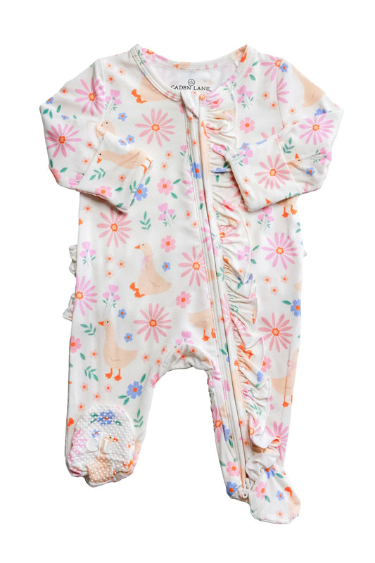 Loosey Goose Ruffle Footie