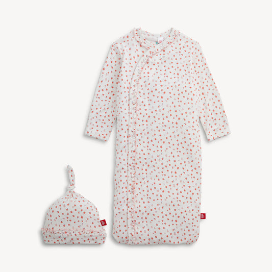 Apple Blossom Gown & Hat Set