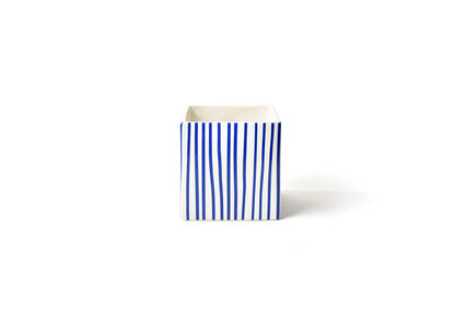 Indigo Skinny Stripe Medium Cube