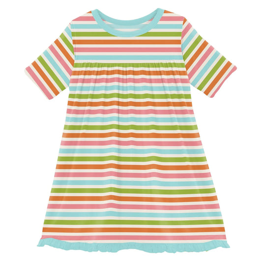 Beach Day Stripe Swing Dress
