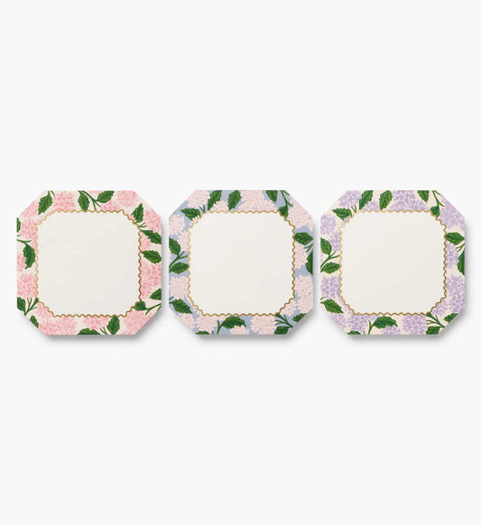 Hydrangea Notepad Trio