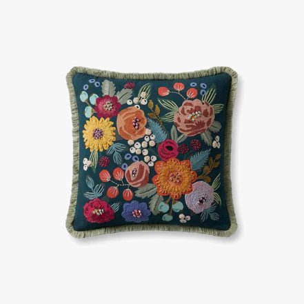 Vintage Garden Green Pillow