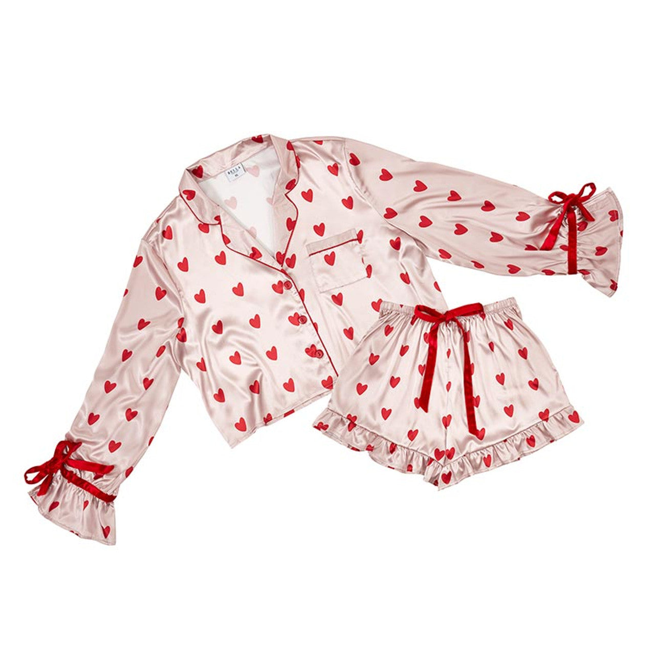 Heart Pajamas Tie Set