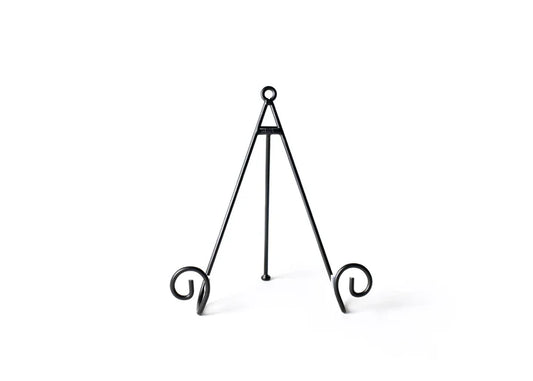 Large Loop Black Plate Stand