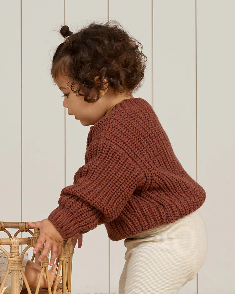 Chunky Knit Sweater Cranberry