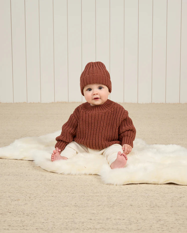 Chunky Knit Sweater Cranberry