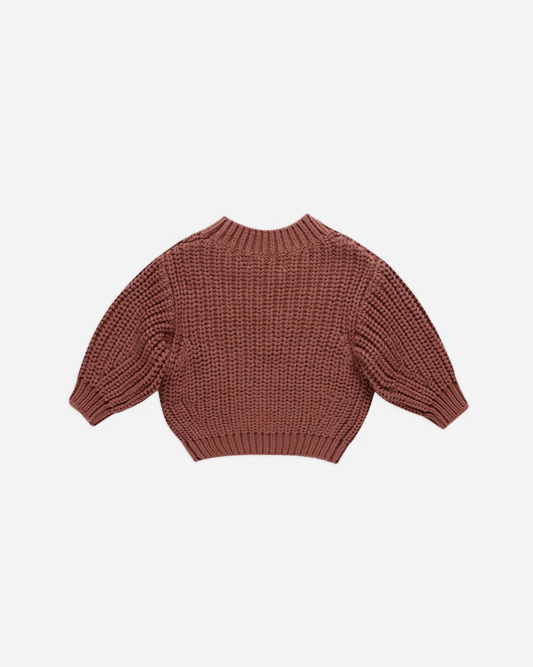 Chunky Knit Sweater Cranberry