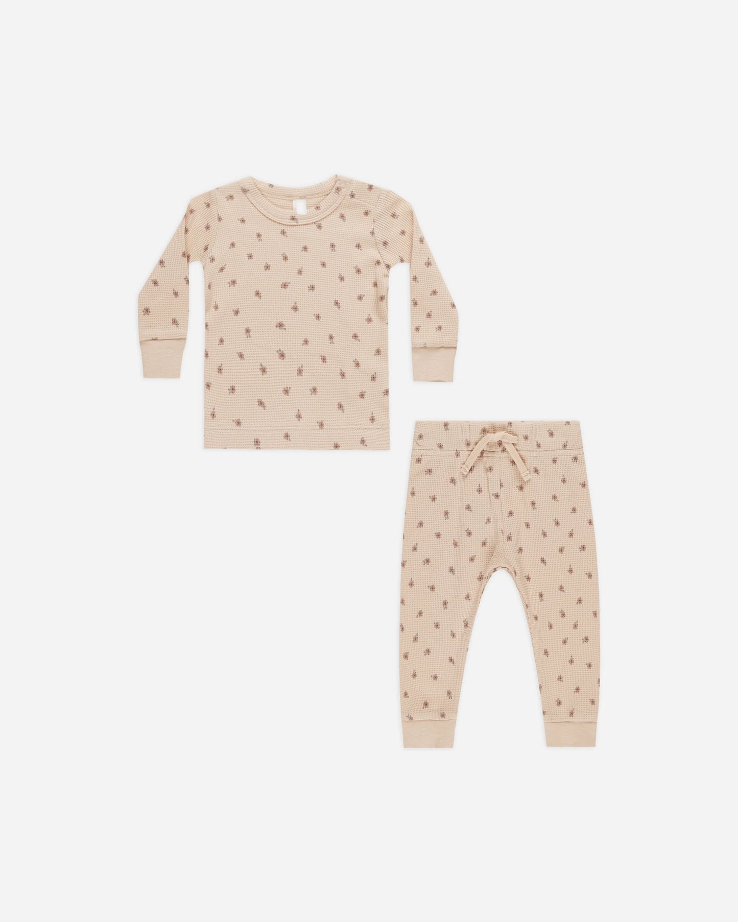 Blossom Waffle Top/Pant Set