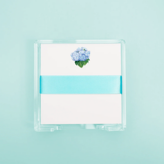 Blue Hydrangea Sq Desk Set