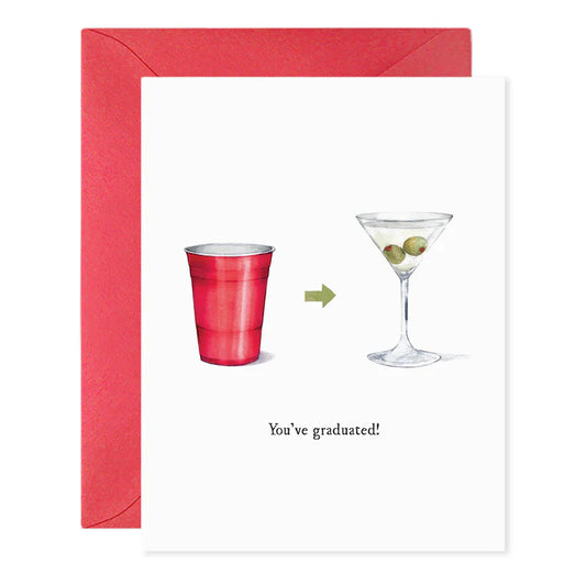 You've Graduated Martini Card