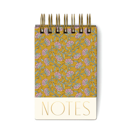 Gold Vintage Floral Chunky Notepad