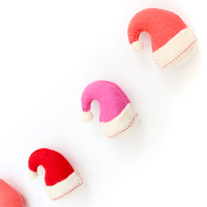 Santa Hat Holiday Felt Garland