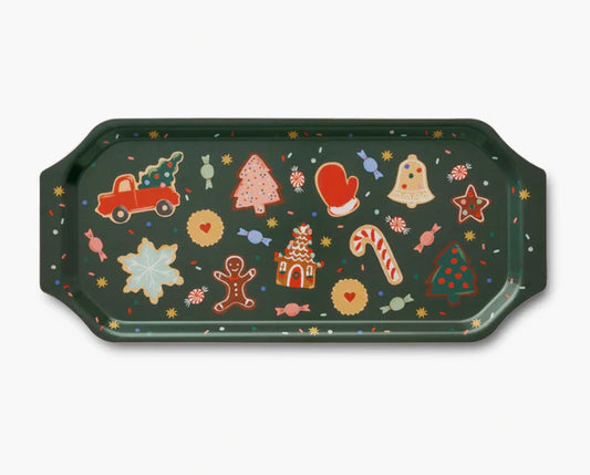 Christmas Cookies Vintage Tray