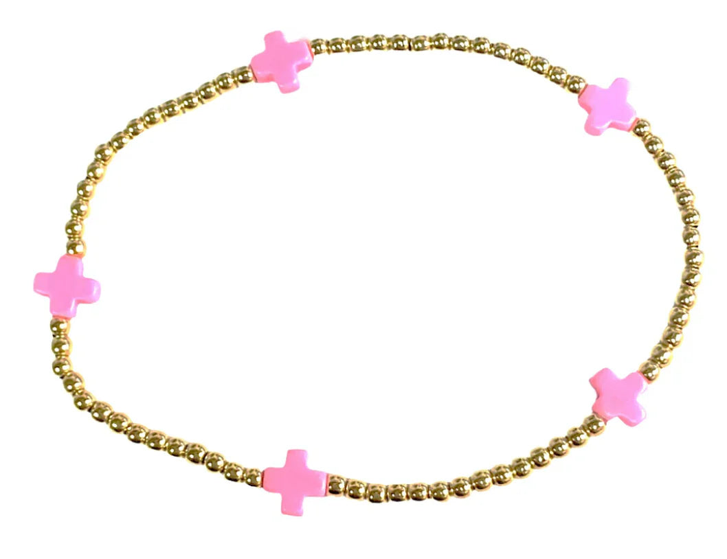 Egirl Sm Cross 2mm Bracelet