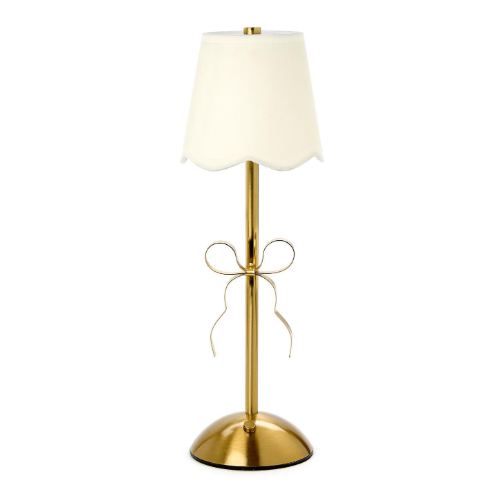 LED Gold Bow Lamp