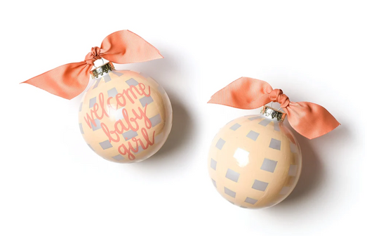 Welcome Baby Girl Ornament