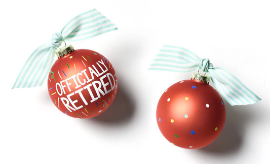 Officially Retired Glass Ornament