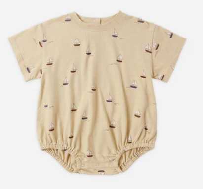 Sailboats Relaxed Bubble Romper