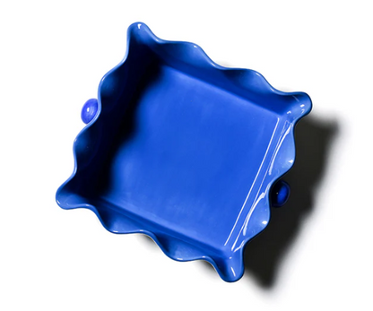 Iris Blue Pip Ruffle Casserole Dish