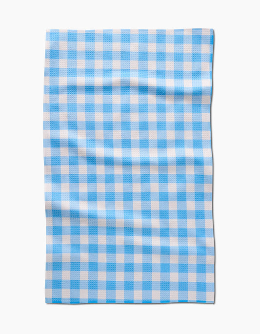 Angelic Sky Gingham Tea Towel