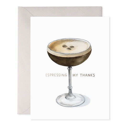 Espresso Thanks Greeting Card