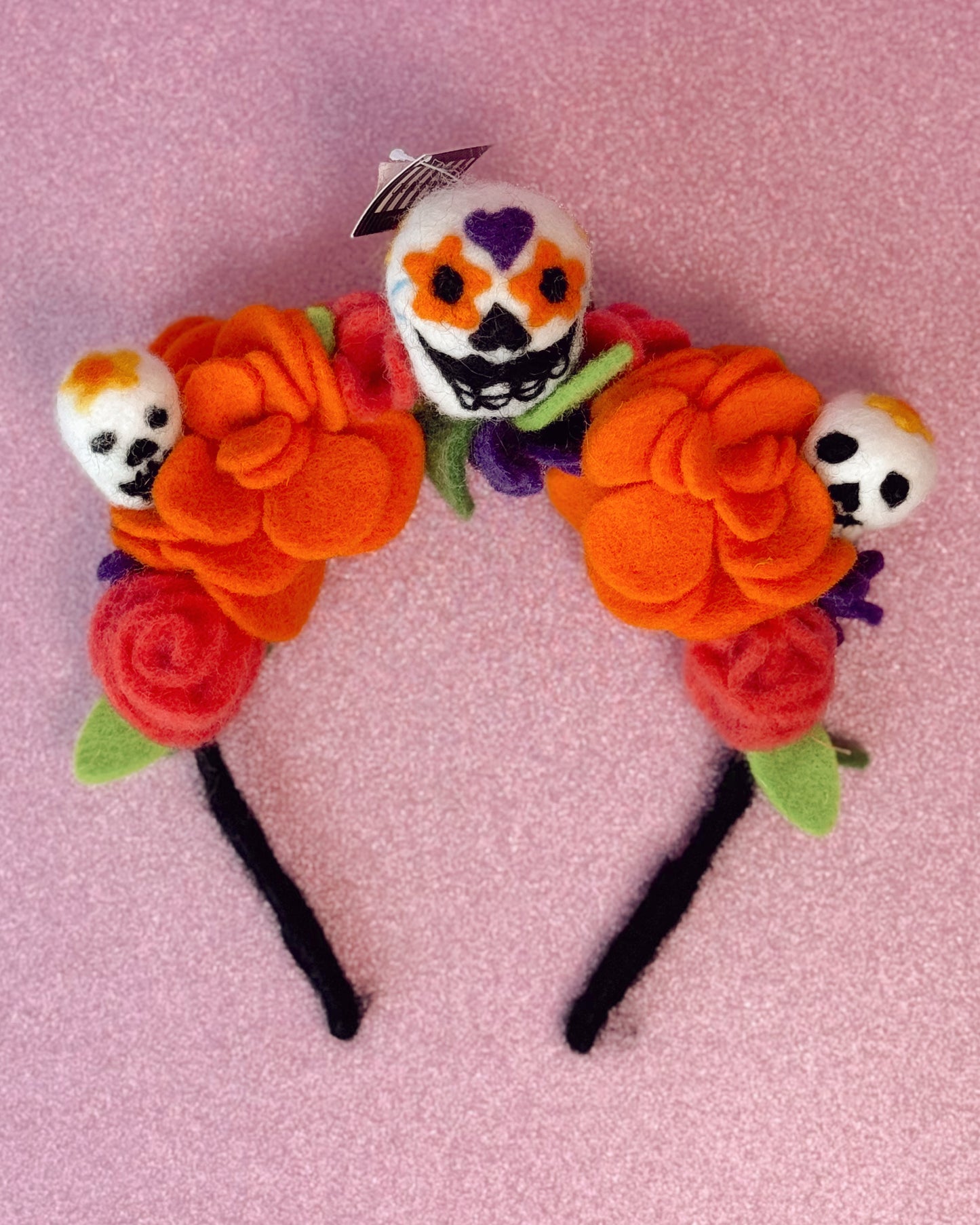 Sugar Skull Flower Headband