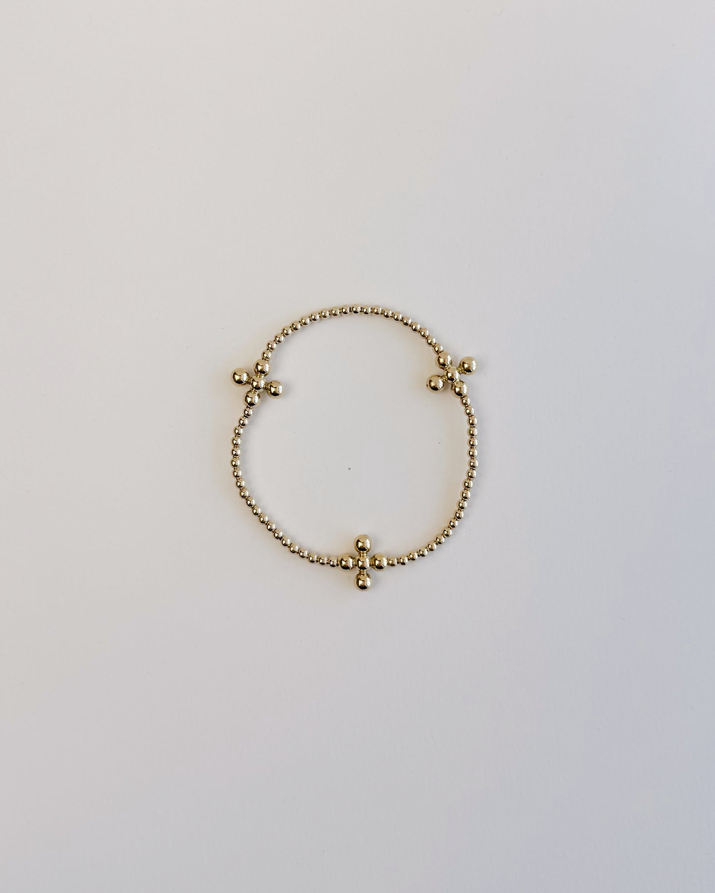 Signature Cross Gold 2.5/4 Bracelet