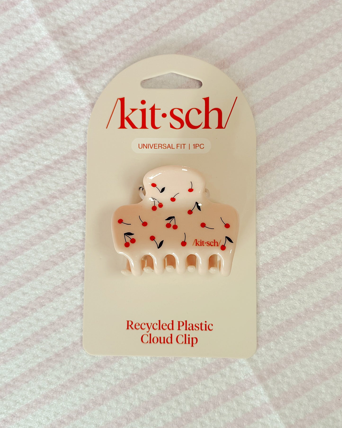 Medium Cloud Clip - Cherry Print