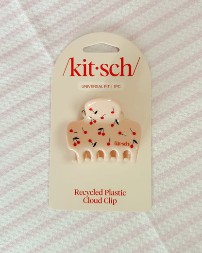 Medium Cloud Clip - Cherry Print