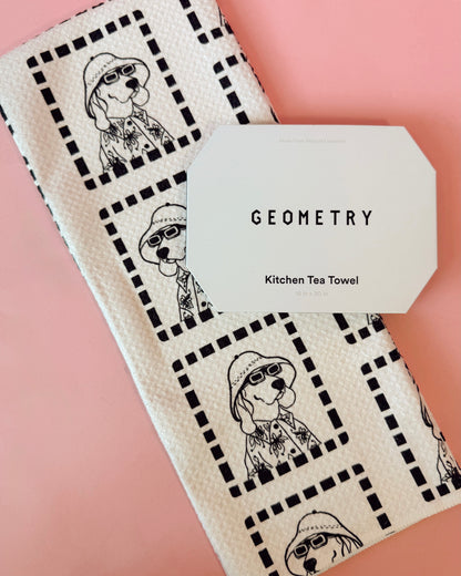 Ready For Summer Doggy Tea Towel