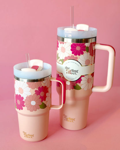 Daisy Craze Hot Pink Tumbler