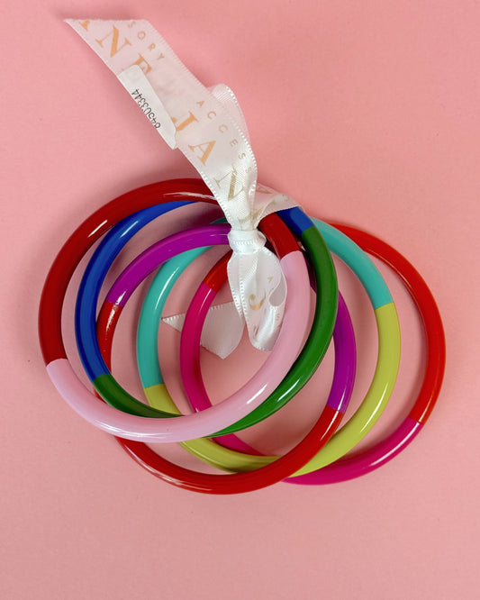 Colored Bangle Bracelet Set